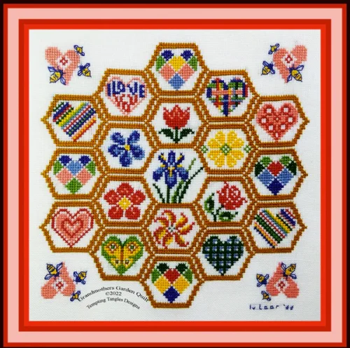 (image for) Grandmother's Garden Quilt